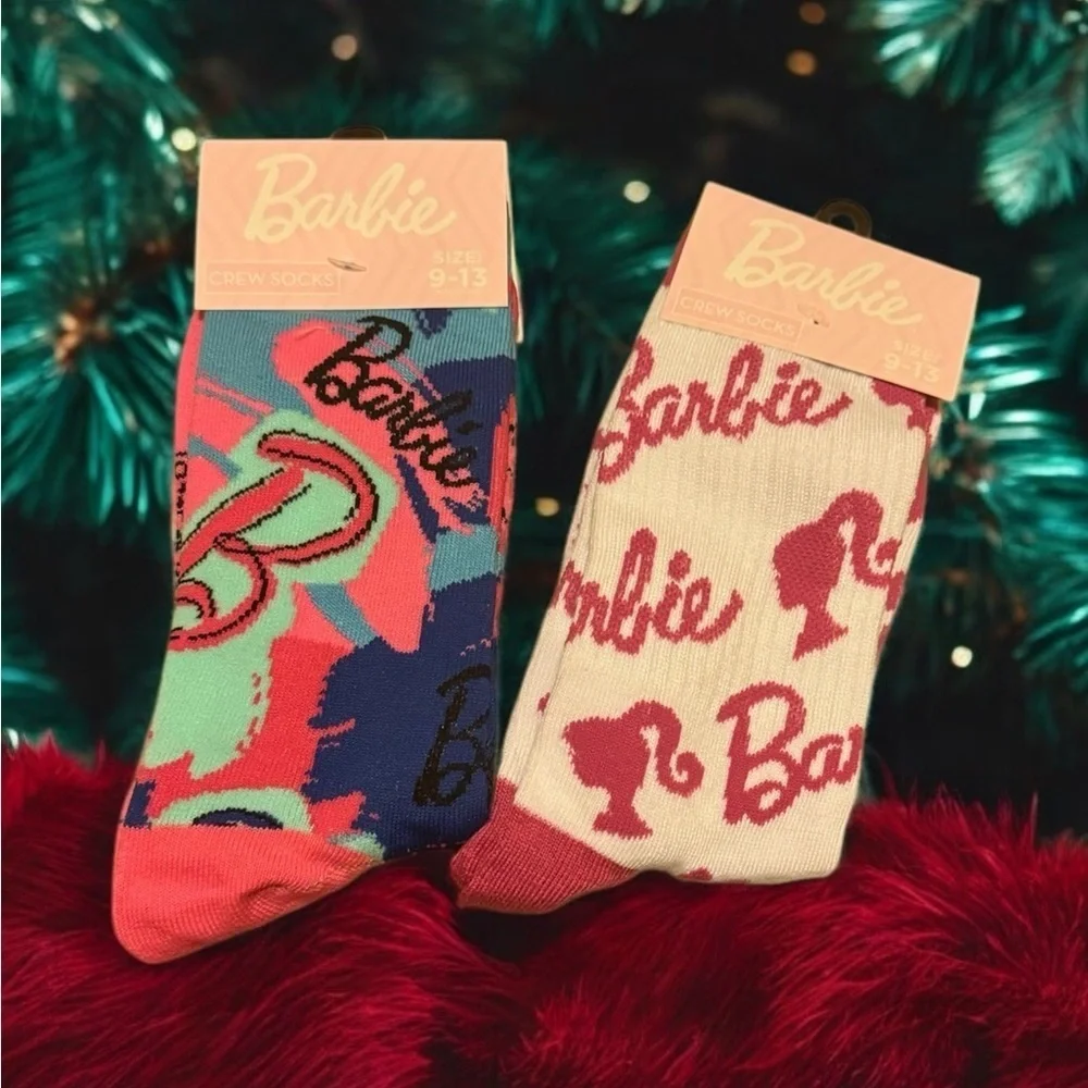 Barbie crew socks 